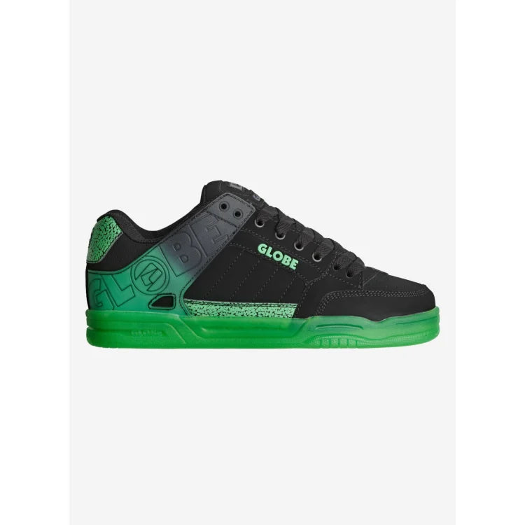 GLOBE-SHOES-TILT-BLACK/GREEN-STIPPLE - SHOE - synikclothing.com