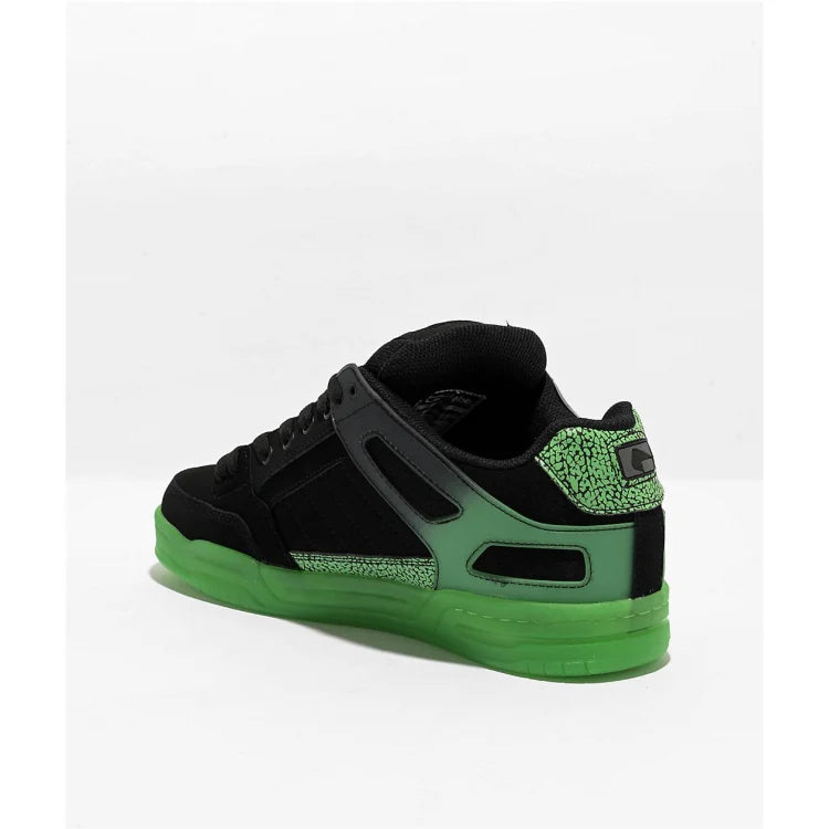 GLOBE-SHOES-TILT-BLACK/GREEN-STIPPLE - SHOE - synikclothing.com