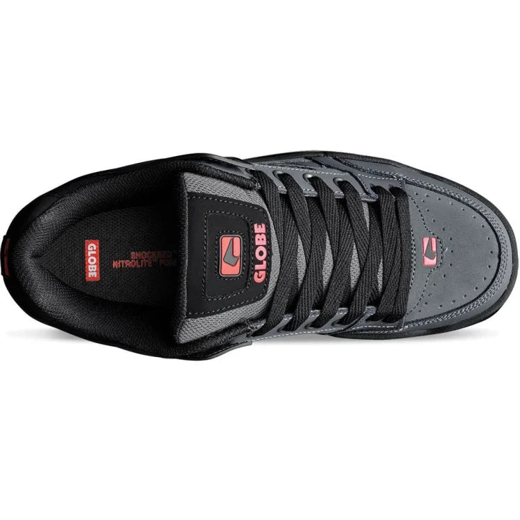 GLOBE-SHOES-TILT-DARK-BLACK/GREY/RED - SHOE - synikclothing.com