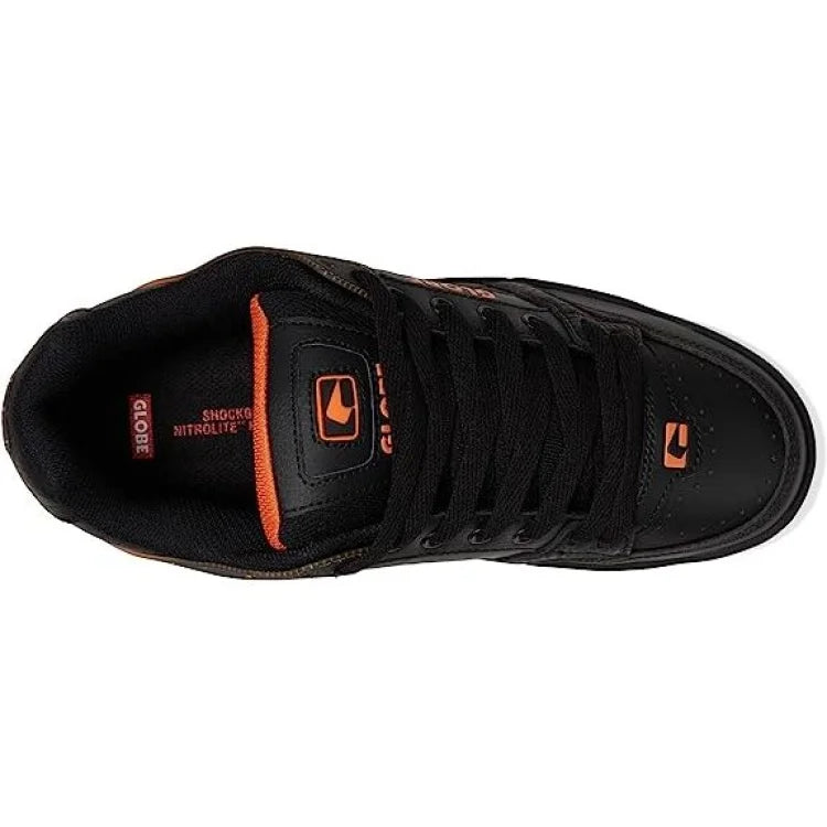 GLOBE-SHOES-TILT-DARK-BLACK/ORANGE FADE - SHOE - synikclothing.com