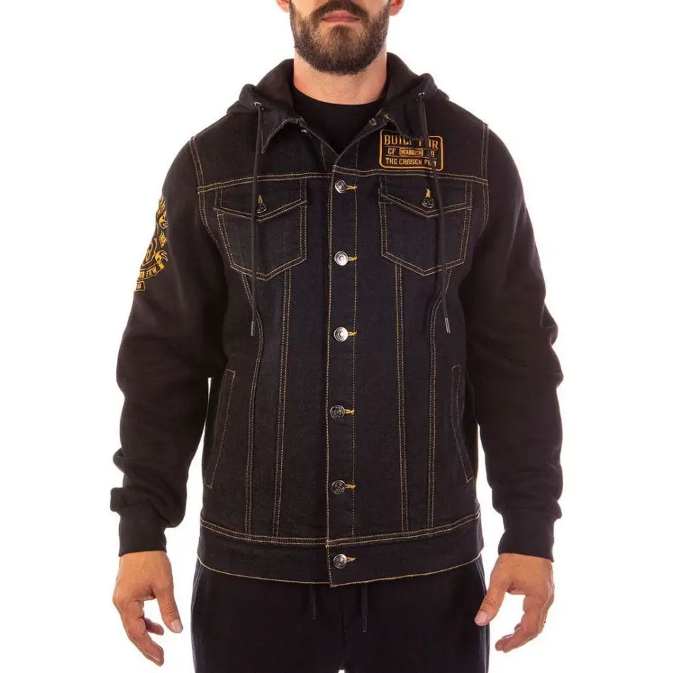 HEADRUSH BRAND The Lucky 13Th Denim Hooded Jacket - JACKET - synikclothing.com