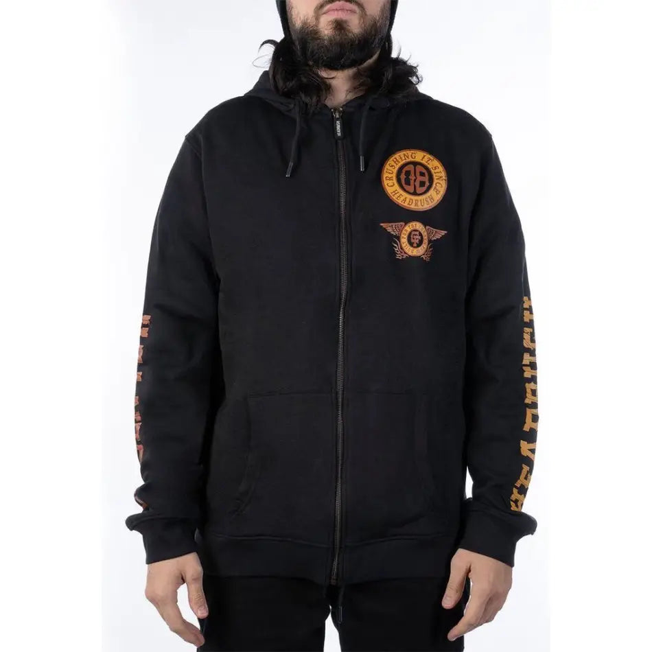 HEADRUSH BRAND The Master Brewer Zip Up Hoodie - ZIP HOODIE - synikclothing.com