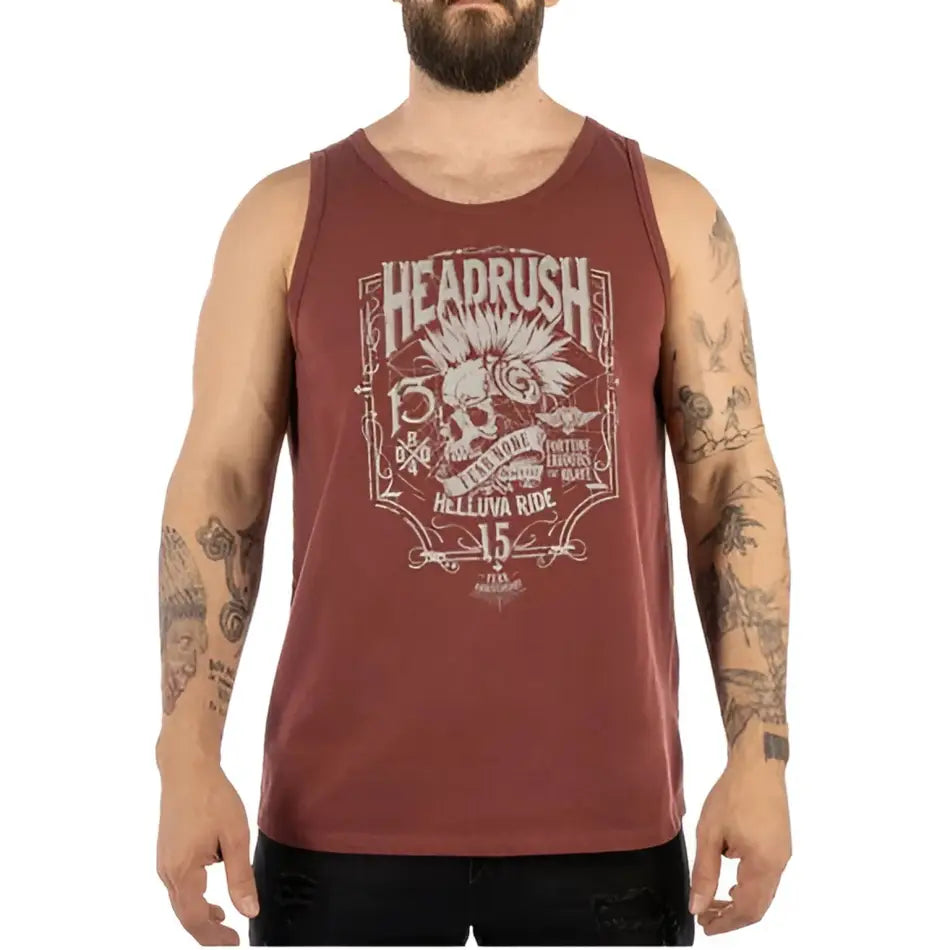 HEADRUSH BRAND Vintage Biker - The MOHAWK ANNIVERSARY TANK TOP - TANK TOP - synikclothing.com