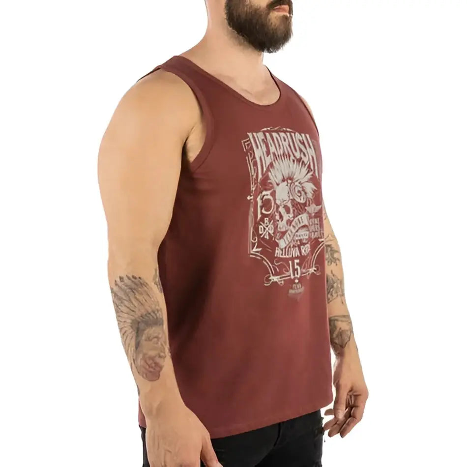 HEADRUSH BRAND Vintage Biker - The MOHAWK ANNIVERSARY TANK TOP - TANK TOP - synikclothing.com