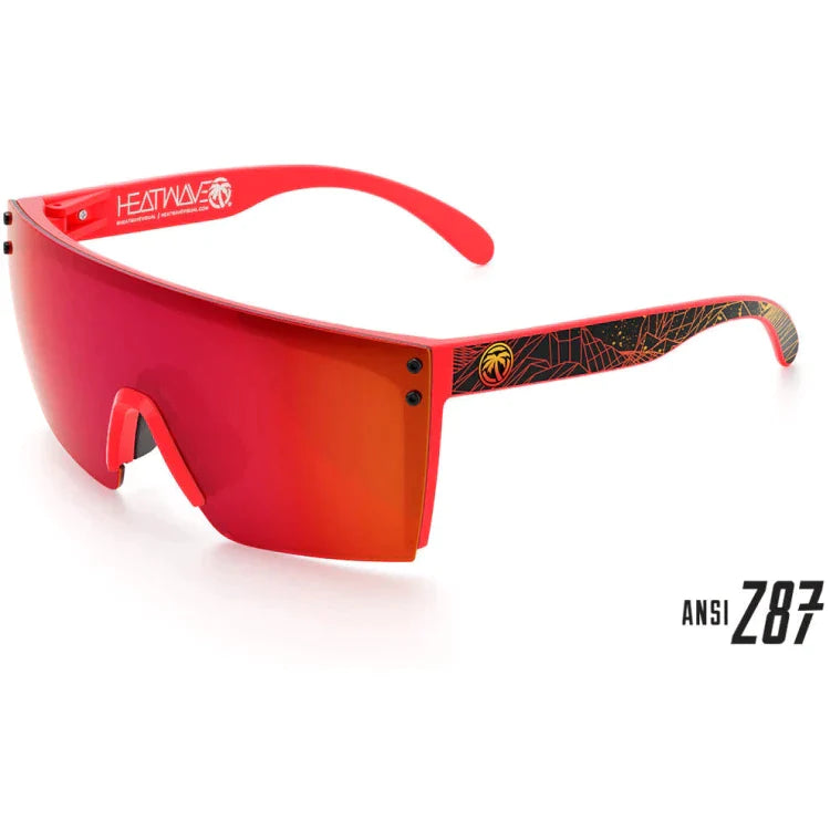 HEATWAVE-VISUAL-LAZER-FACE-Z87-SUNGLASSES-RED-FRAME-&-NOSE-PIECE-SU23 - SUNGLASS - synikclothing.com