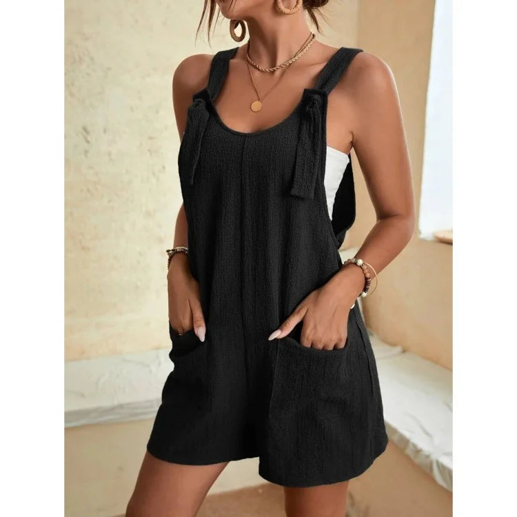 HIDDENBRAND - Pocket Sleeveless Rompers & Jumpsuits - - Synik Clothing - synikclothing.com