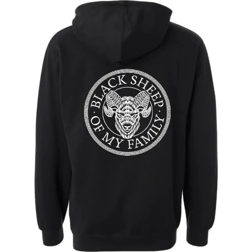 INK-ADDICT-BLACK-SHEEP-MEN'S-HOODIE - PULLOVER HOODIE - synikclothing.com