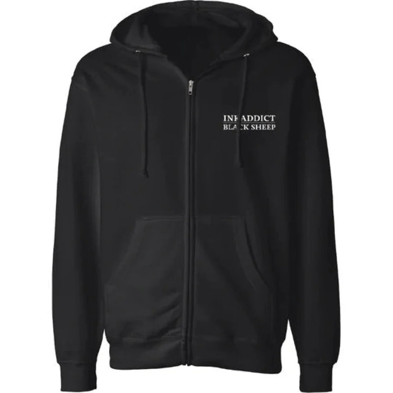 INK-ADDICT-BLACK-SHEEP-MIDWEIGHT-ZIP-HOODIE - ZIP HOODIE - synikclothing.com