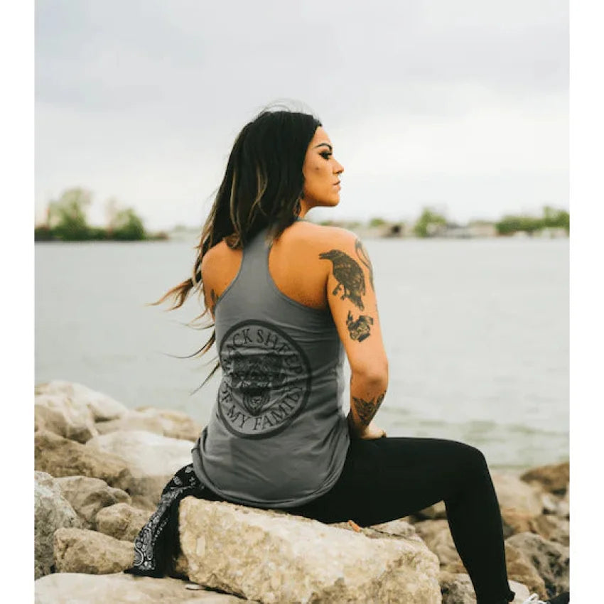 INK-ADDICT-BLACK-SHEEP-WOMEN'S-RACERBACK-TANK-ASPHALT - TANK TOP - synikclothing.com