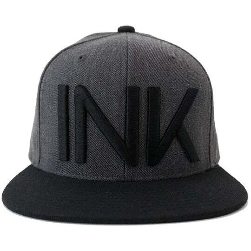 INK-ADDICT-INK-CHARCOAL/BLACK-SNAPBACK - HAT - synikclothing.com