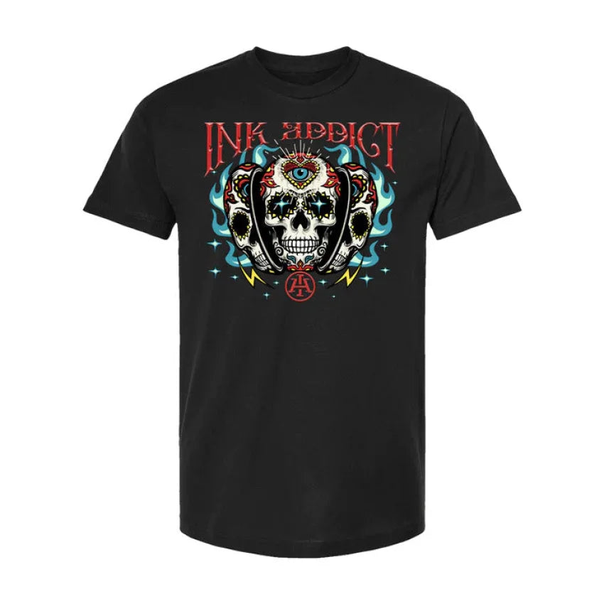 INK-ADDICT-SKULL-CANDY-TEE - T-SHIRT - Synik Clothing - synikclothing.com