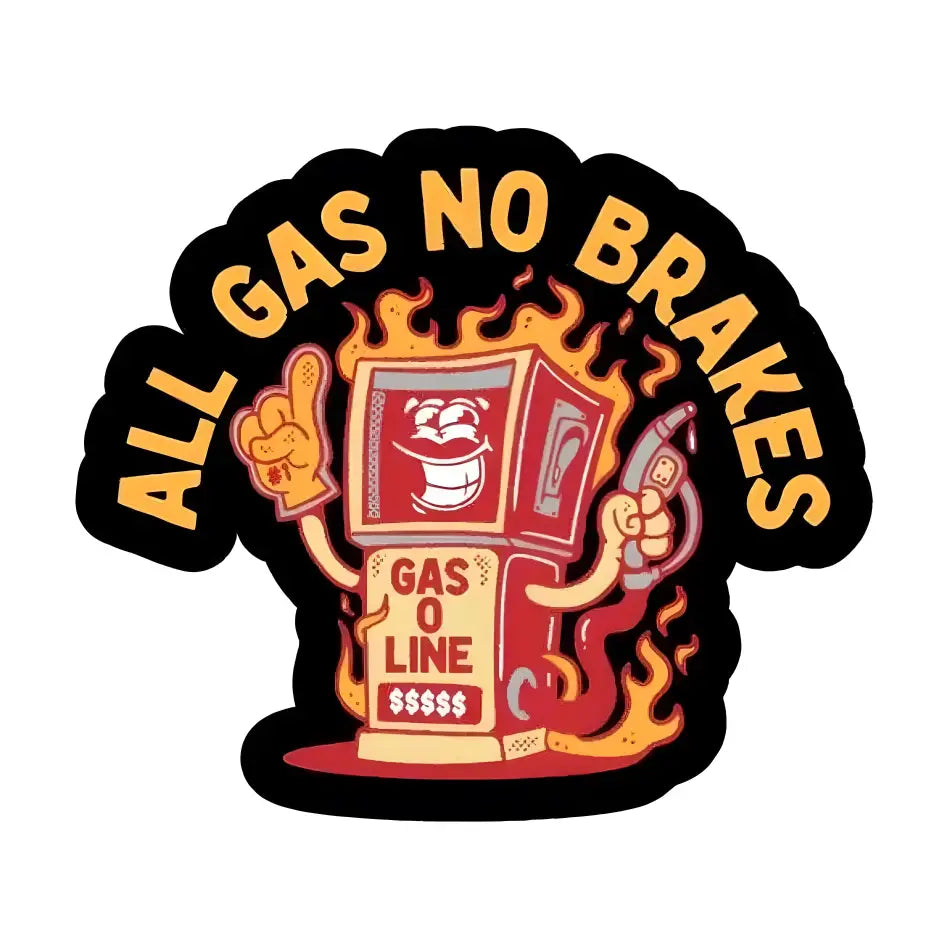 LAST CALL CO. All Gas Sticker - T-SHIRT - synikclothing.com