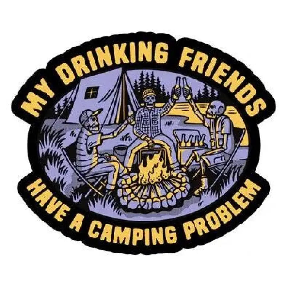 LAST CALL CO. Camping Problem Sticker - STICKER - synikclothing.com