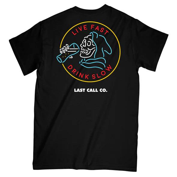 Last Call Co. CLASSICS Drink Slow T-shirt - T-SHIRT - synikclothing.com