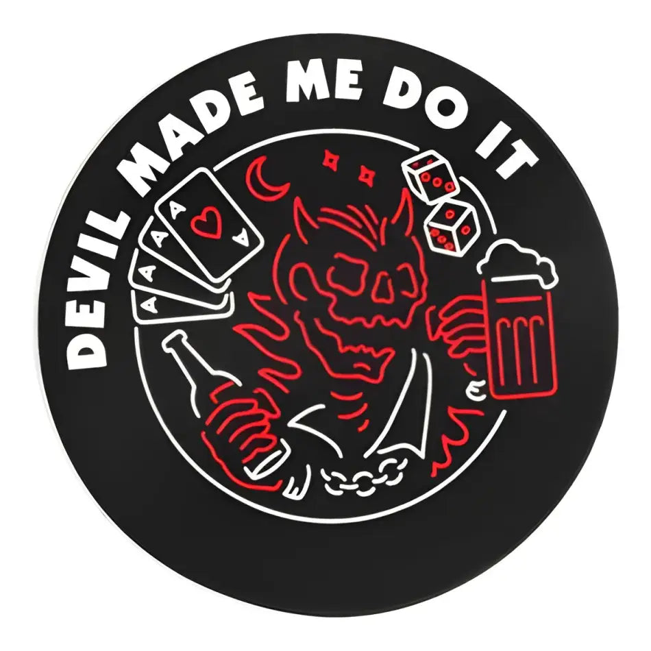 LAST CALL CO. Devil Made Me Do It Sticker - T-SHIRT - synikclothing.com