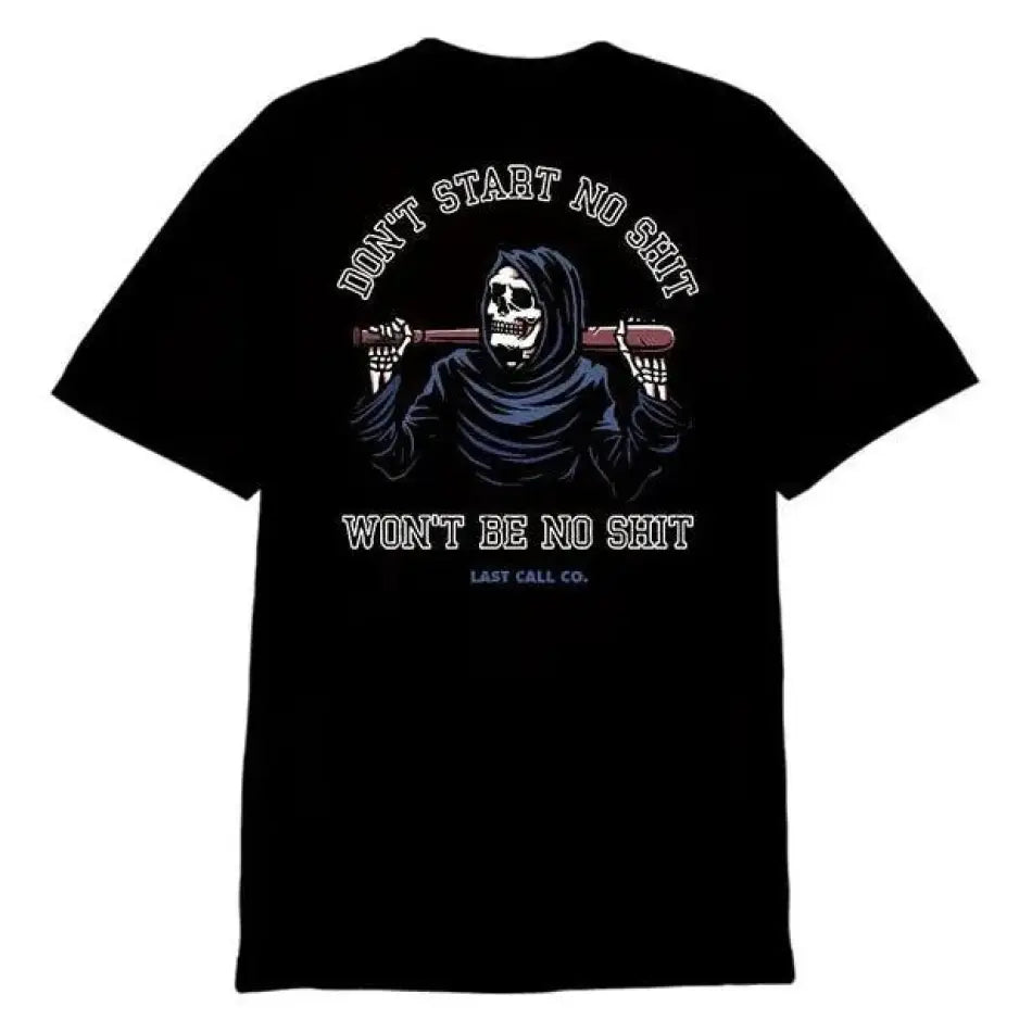 Last Call Co. Don't Start Short Sleeve T-shirt - T-SHIRT - synikclothing.com