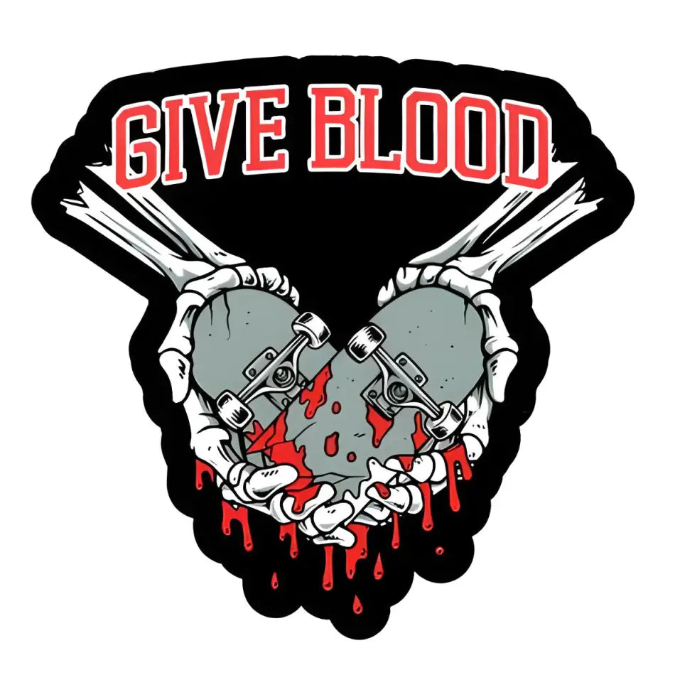 LAST CALL CO. Give Blood Sticker - STICKER - synikclothing.com