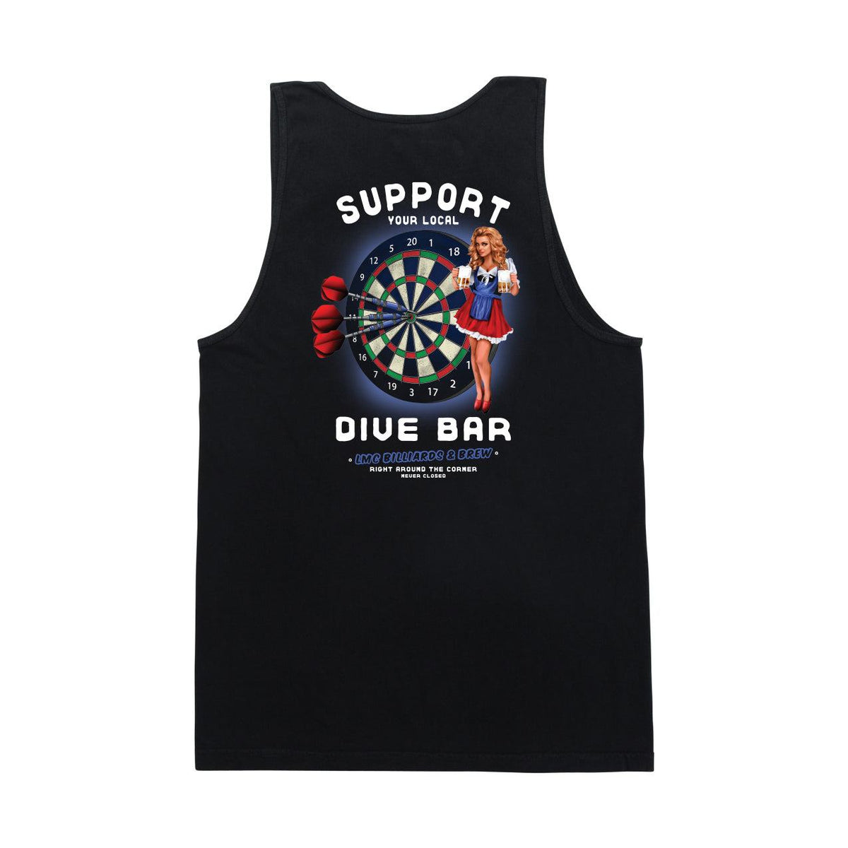 LOSER MACHINE DARTS & BEER TANK - T-SHIRT - synikclothing.com