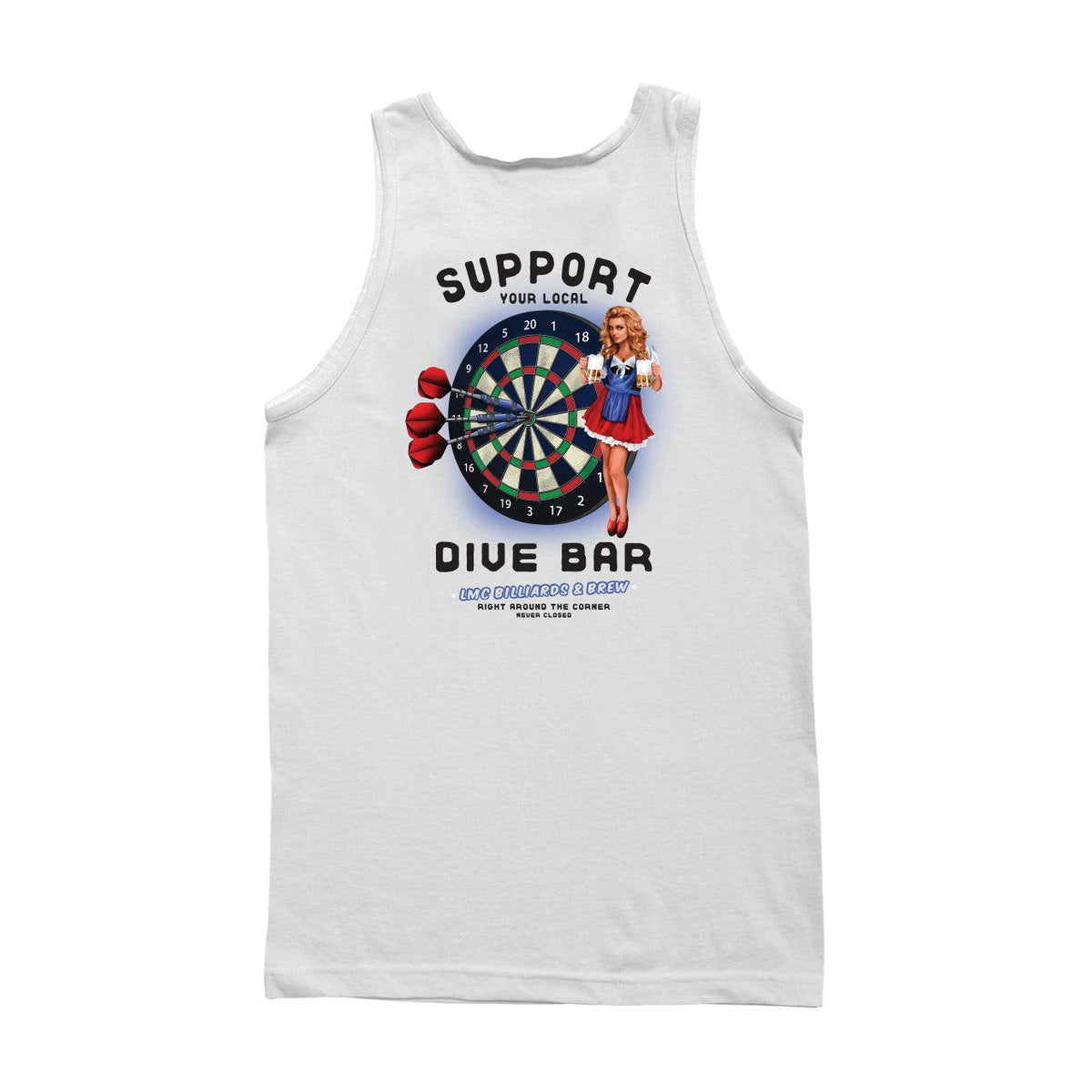 LOSER MACHINE DARTS & BEER TANK - T-SHIRT - synikclothing.com