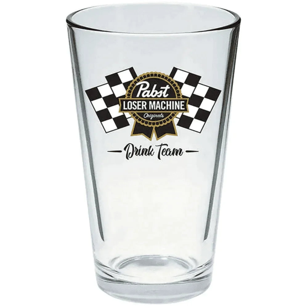 LOSER-MACHINE-X-PBR-DRINK-TEAM-PINT-GLASS - ACCESSORY - synikclothing.com