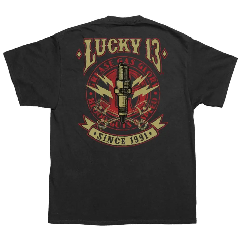 Lucky 13 AMPED Mens Short Sleeve Tee Shirt By Lucky 13 - T-SHIRT - synikclothing.com