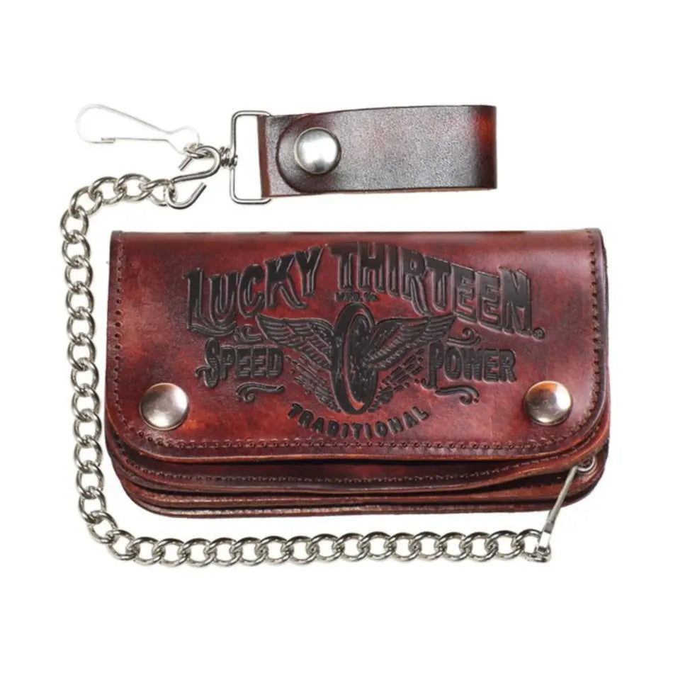 Lucky 13 Lucky 13 Traditional Speed Embossed 6” Chain - WALLET - synikclothing.com