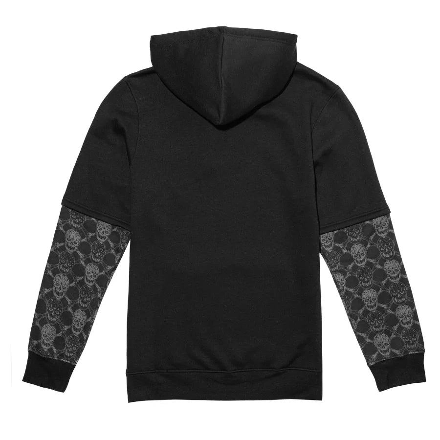 LURKING-CLASS-BY-SKETCHY-TANK-BONEHEAD-PULLOVER-LAYERED-HOODIE - PULLOVER HOODIE - synikclothing.com