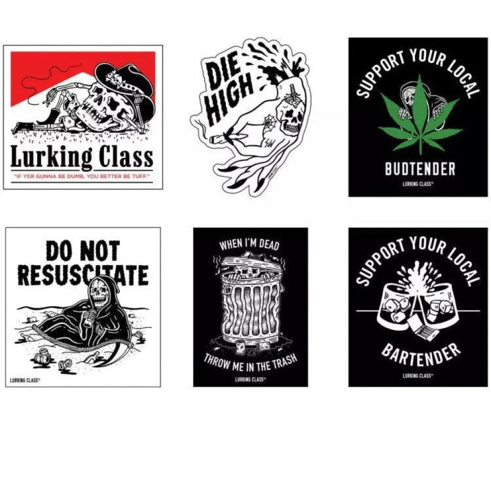 LURKING-CLASS-BY-SKETCHY-TANK-Die-High-Sticker-Pack - STICKER - Synik Clothing - synikclothing.com