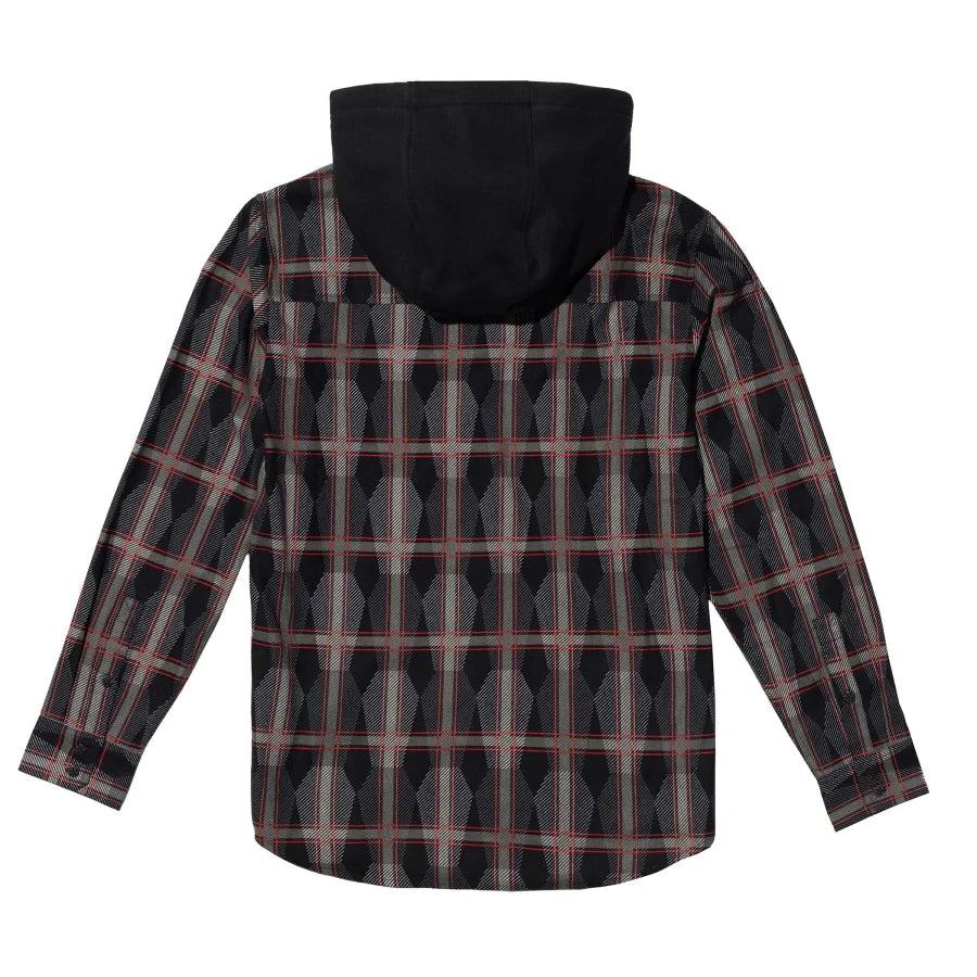 LURKING-CLASS-BY-SKETCHY-TANK-LC-COFFIN-PLAID-HOODED-FLANNEL - HOODIE - synikclothing.com