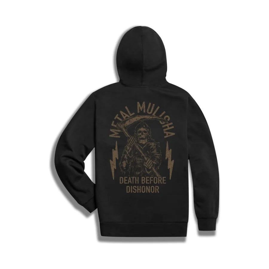 METAL-MULISHA-MEN'S-KNIT-HOODED-PULLOVER-MASSACRE - PULLOVER HOODIE - synikclothing.com