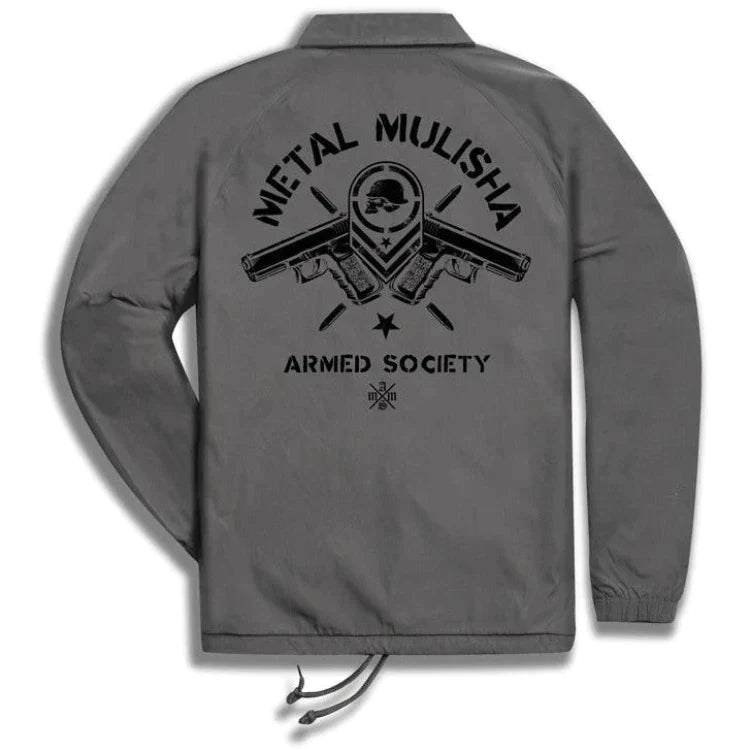 METAL-MULISHA-Mens-Woven-Coach-Jacket-Strapped - Men's Woven Coach Jacket - Synik Clothing - synikclothing.com