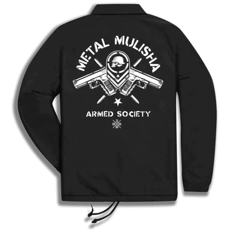 METAL-MULISHA-Mens-Woven-Coach-Jacket-Strapped - Men's Woven Coach Jacket - Synik Clothing - synikclothing.com