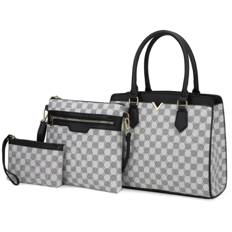 MKF Collection - Finnley Women Satchel Handbag, Crossbody & Wristlet Pouch - PURSE - Synik Clothing - synikclothing.com