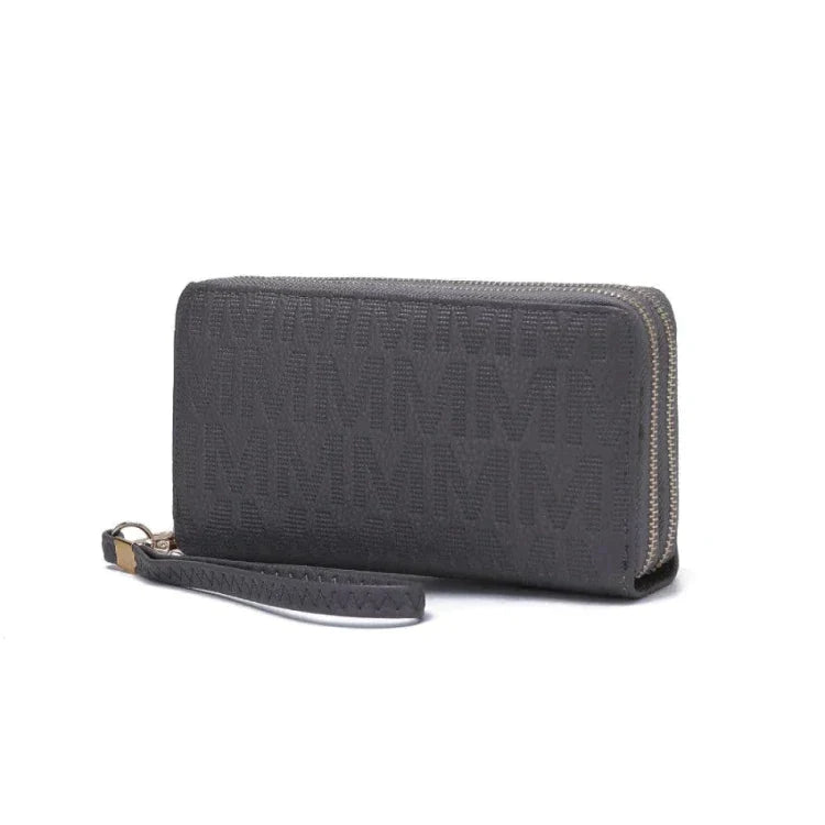 MKF Collection - Lisbette Embossed M Signature Wallet Handbag Women by Mia K - PURSE - Synik Clothing - synikclothing.com