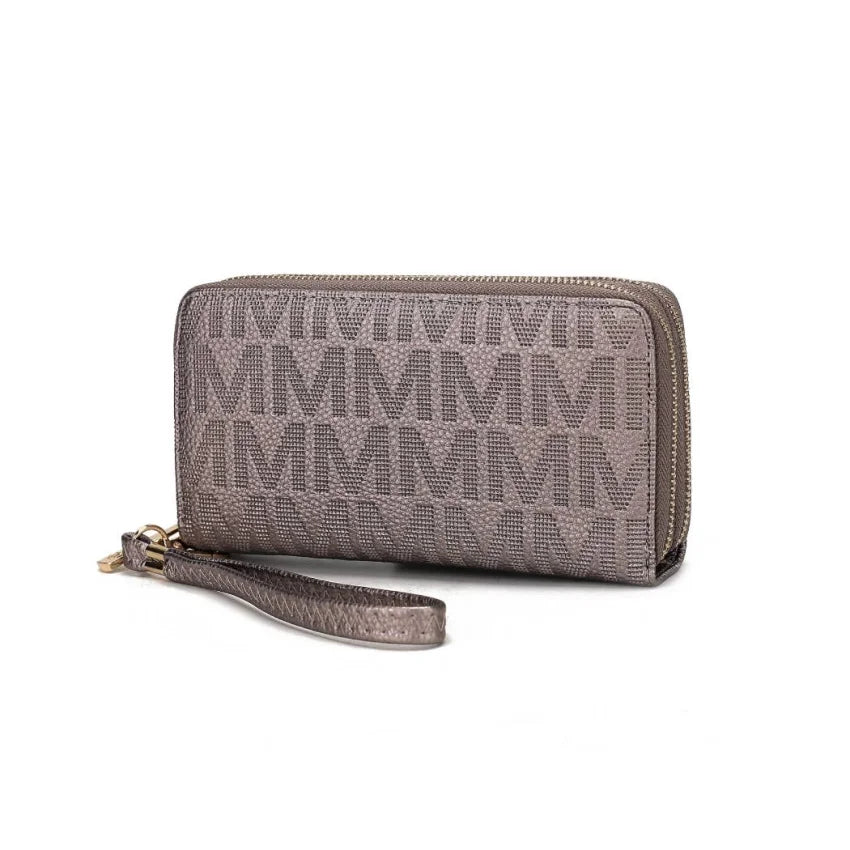 MKF Collection - Lisbette Embossed M Signature Wallet Handbag Women by Mia K - - Synik Clothing - synikclothing.com