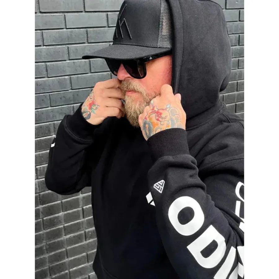 ODIN-MFG-Sleeve-Logo-Hoodie FA24 - PULLOVER HOODIE - synikclothing.com