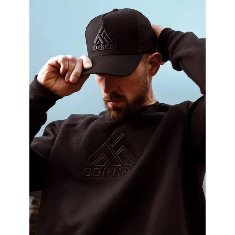 ODIN-MFG-Stacked-Logo-Mesh-Back-Hat - Hat - Synik Clothing - synikclothing.com