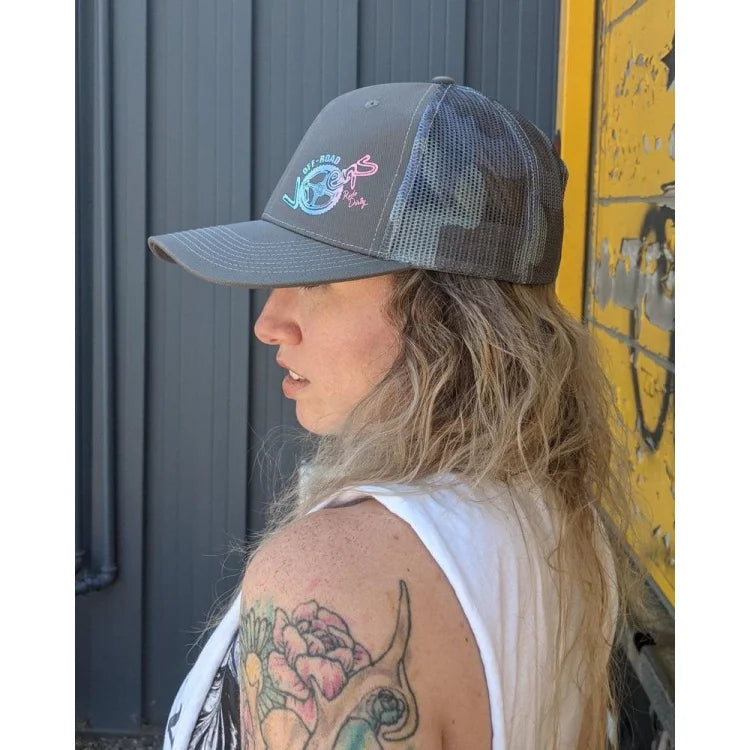 OFF-ROAD-VIXENS-RIDE-DIRTY-TRUCKER-HAT-BLUE-CAMO - HAT - Synik Clothing - synikclothing.com