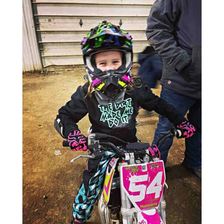 OFF-ROAD-VIXENS-YOUTH-DIRT-MADE-ME-HOODIE - PULLOVER HOODIE - Synik Clothing - synikclothing.com