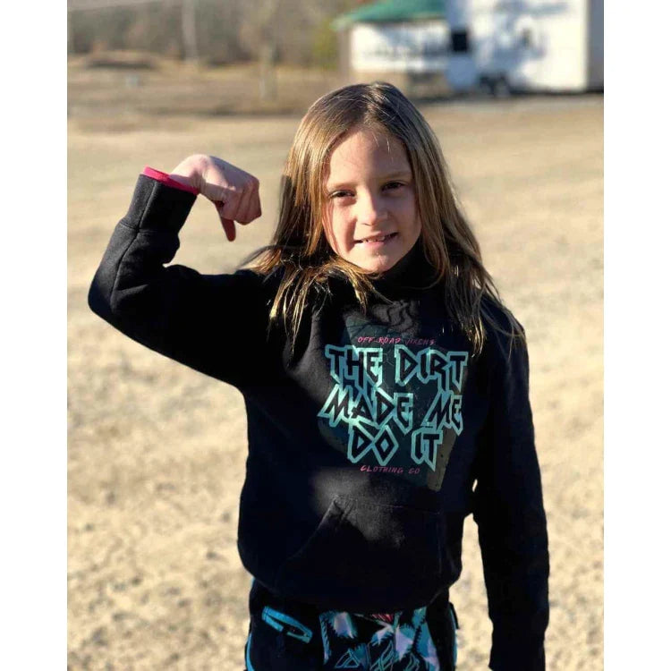 OFF-ROAD-VIXENS-YOUTH-DIRT-MADE-ME-HOODIE - PULLOVER HOODIE - Synik Clothing - synikclothing.com