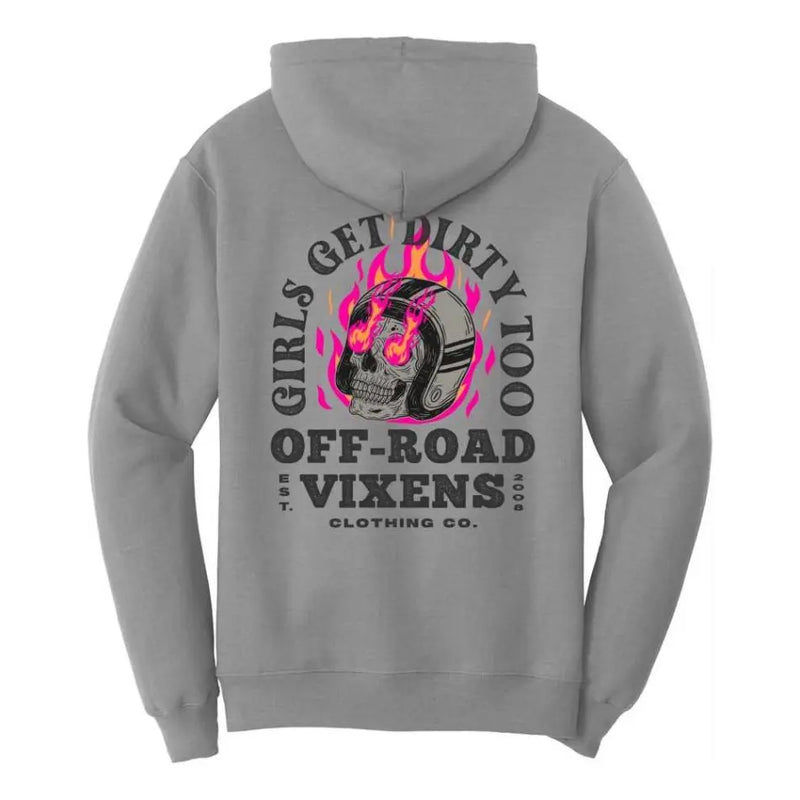 OFFROAD-VIXENS MOTO HEAD (UNISEX) HOODIE - PULLOVER HOODIE - synikclothing.com