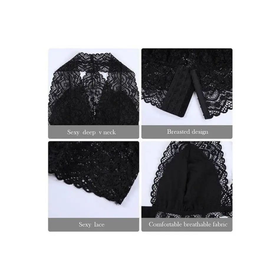 Paperdoll - WOMEN FRONT CLOSURE LACE TOP PUSH UP BRALETTE - - synikclothing.com