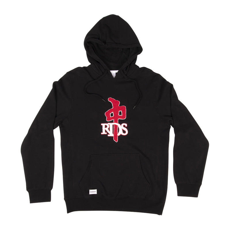 RDS-RED-DRAGON-SKATE-HOOD-OG-CHENILLE - PULLOVER HOODIE - Synik Clothing - synikclothing.com