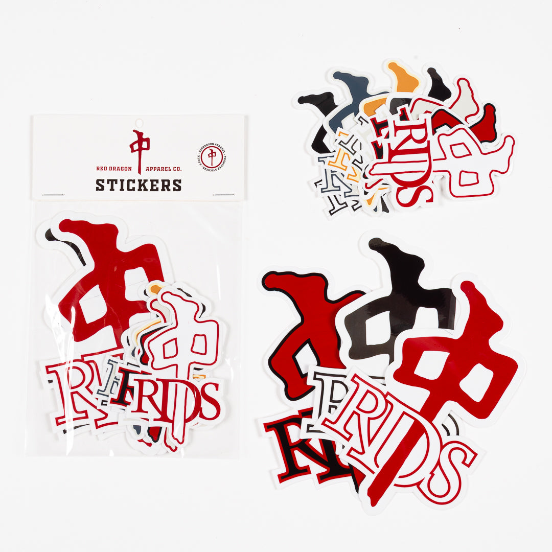 RDS-RED-DRAGON-SKATE-STICKERS-OG-10PK - STICKER - Synik Clothing - synikclothing.com