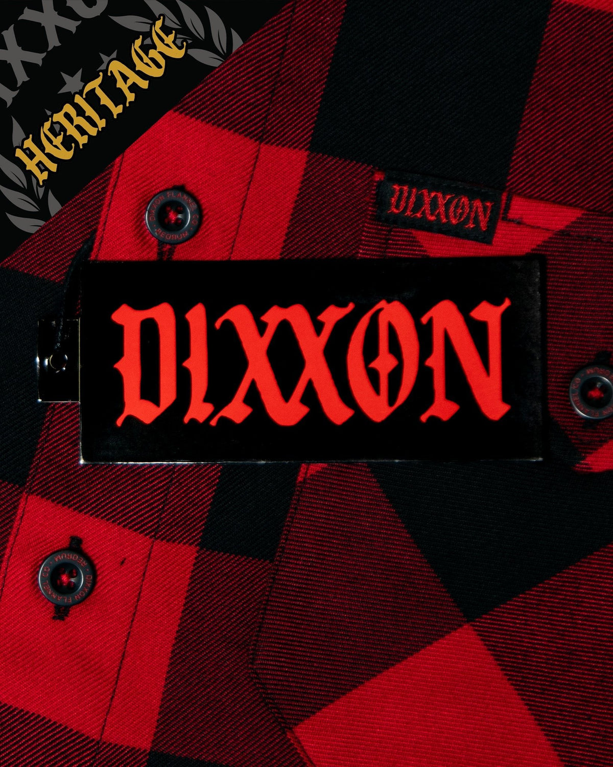 DIXXON RED RUM HERITAGE FLANNEL WITH BAG