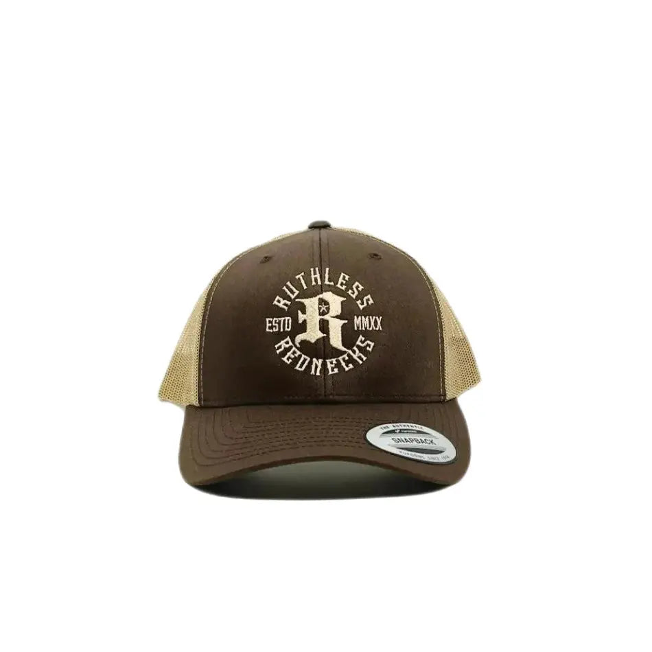 RUTHLESS REDNECKS Icon Curved Snapback - HAT - synikclothing.com