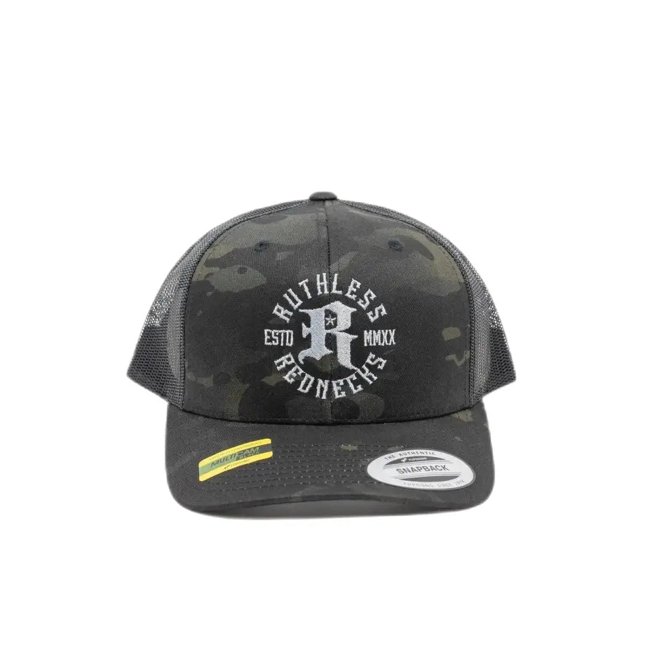 RUTHLESS REDNECKS Icon Curved Snapback - HAT - synikclothing.com