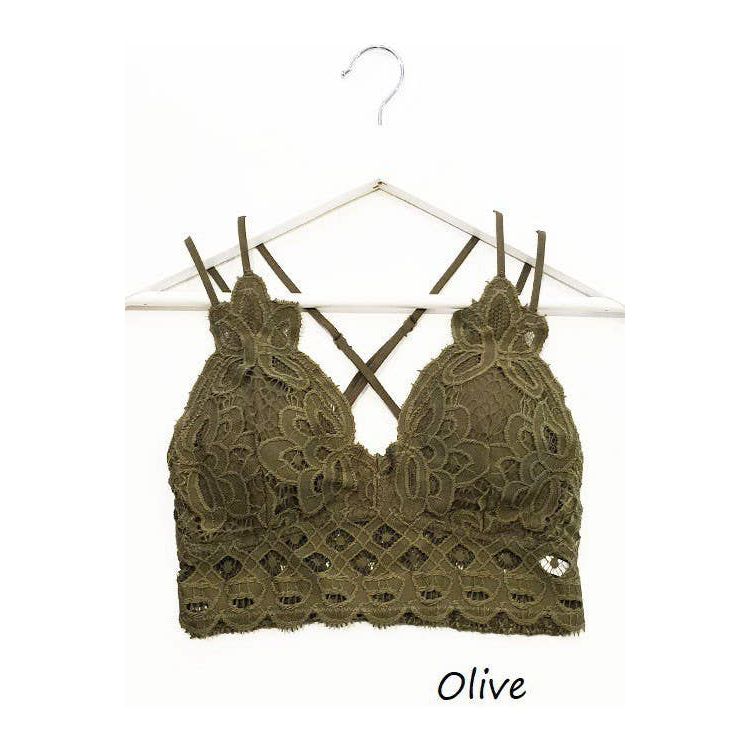 Scalloped Lace Cami Bralette - Mediterranean *Med Only* – Bunky