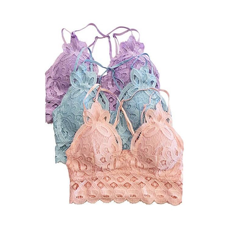 SCALLOPED LACE CAMI BRALETTE: STONE - - Synik Clothing - synikclothing.com