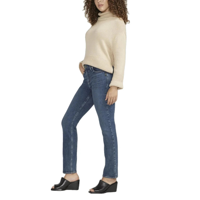 SILVER-JEANS-INFINITE-FIT-MID-RISE-STRAIGHT-LEG-JEANS-31"L - JEAN - Synik Clothing - synikclothing.com
